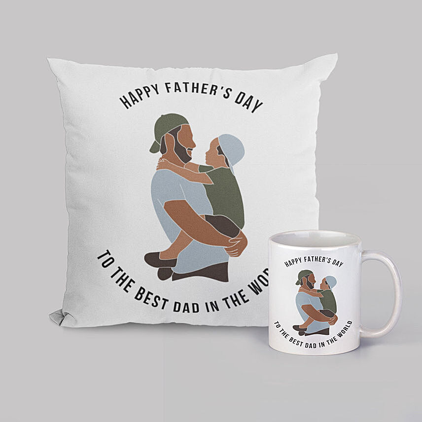 Fathers Day Cushion and Mug Combo: 