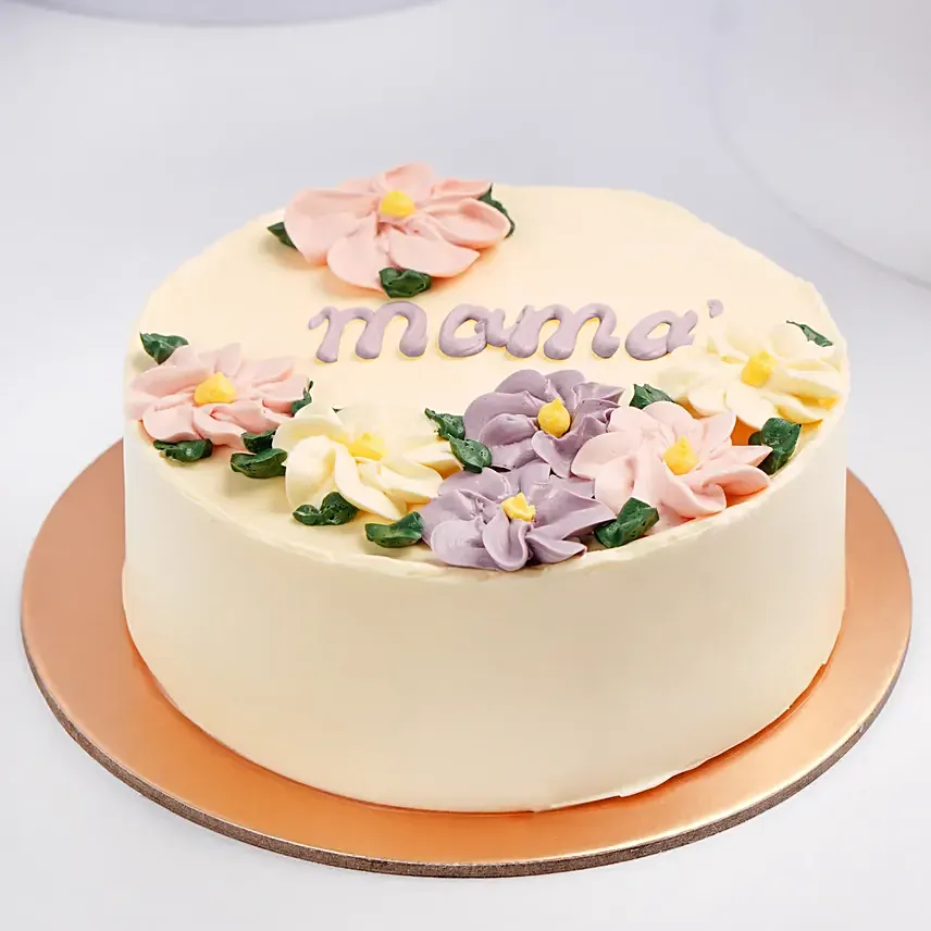 Mama Floral Chocolate Cake: Gift Delivery Bahrain