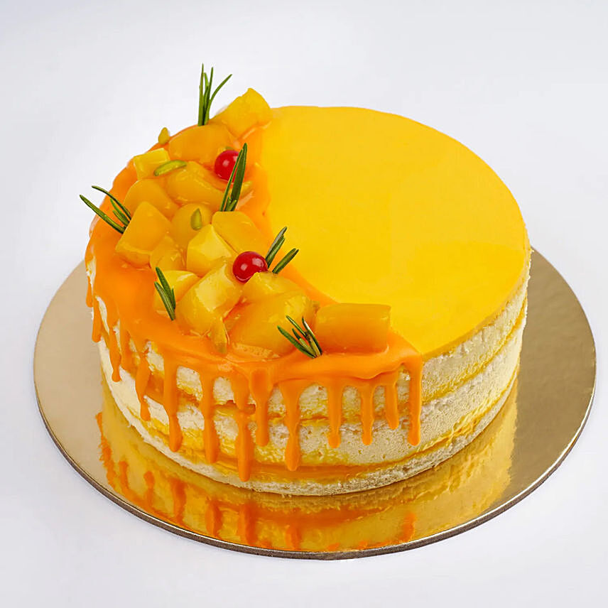 Mango Bites Sponge Cake: Cake Delivery in Kuwait