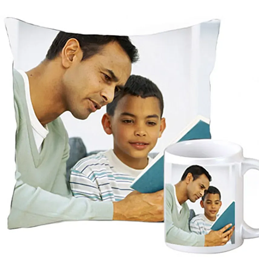 Cuddly personalized cushion and coffee mug: Personalised Cushions