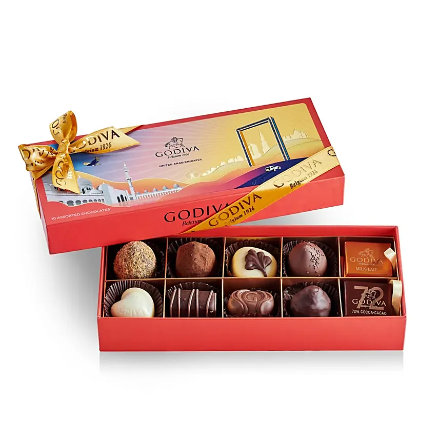 National Day Gift Box By Godiva 10pcs: 