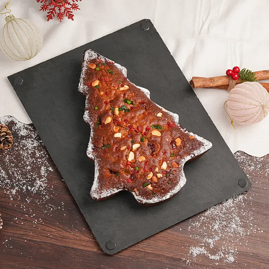 Christmas Tree Rich Plum Cake: Plum Cakes Dubai