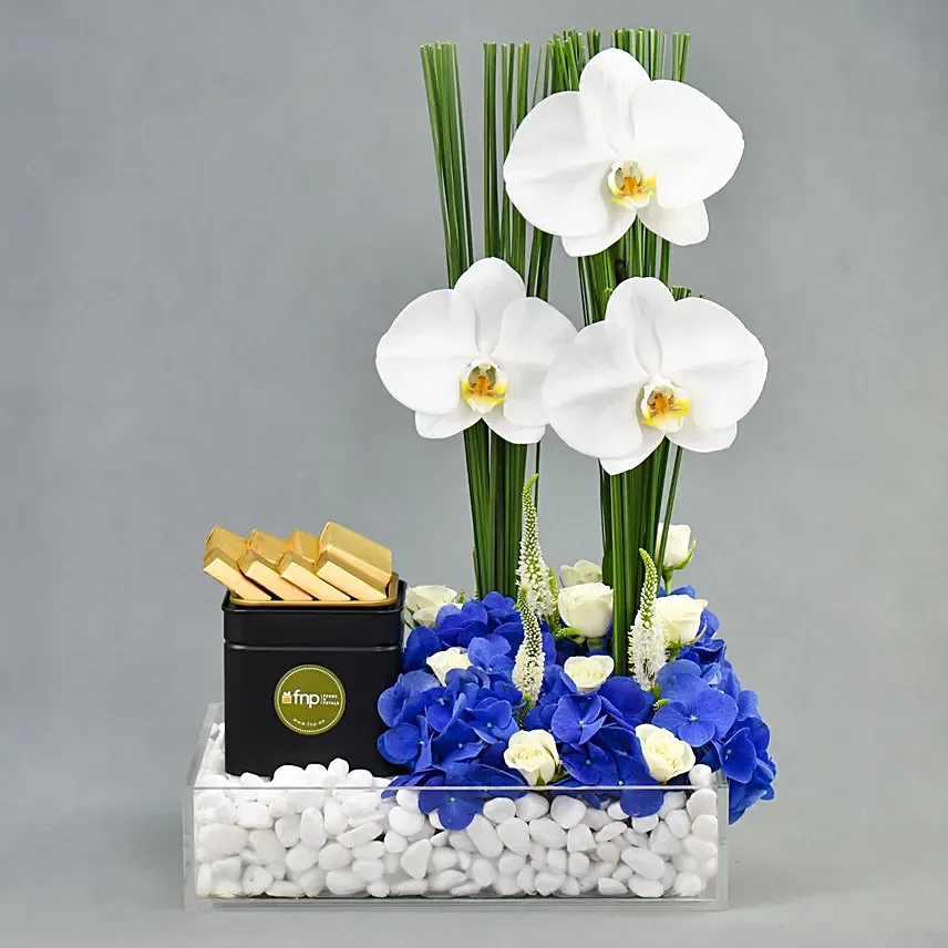 Floral Paradise with Chocolates: Thank You Flowers