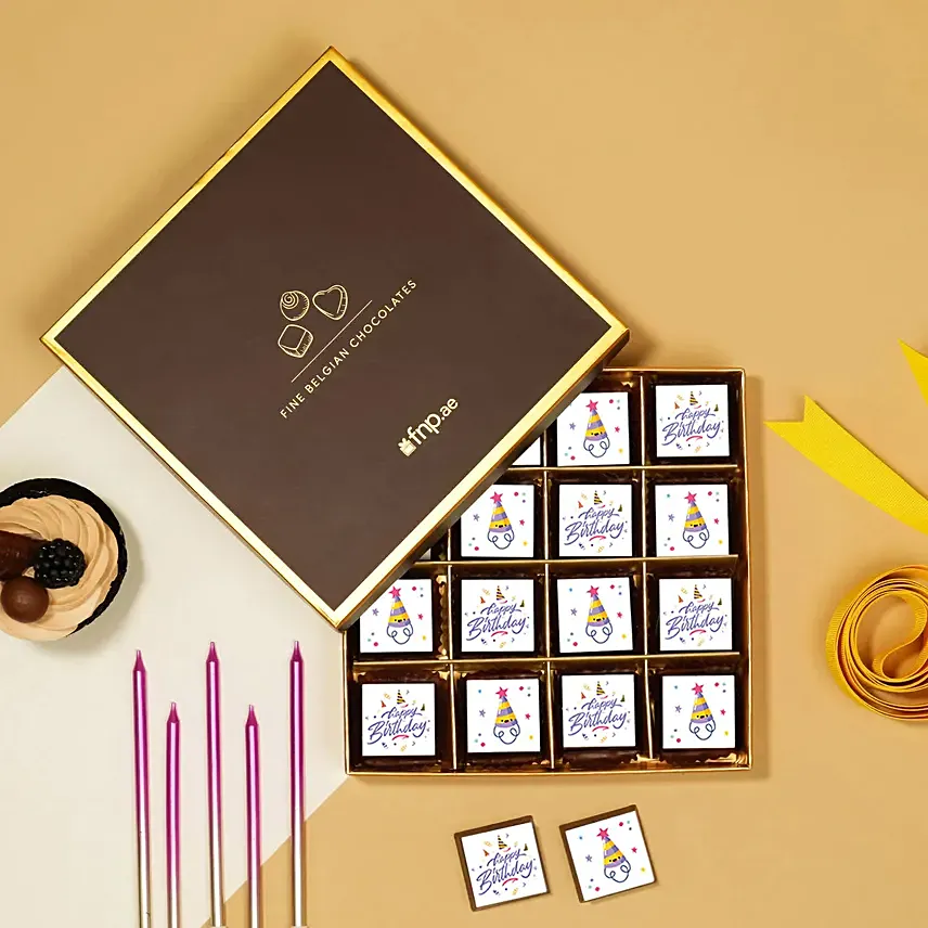 Happy Birthday Chocolates:  Personalised Chocolates