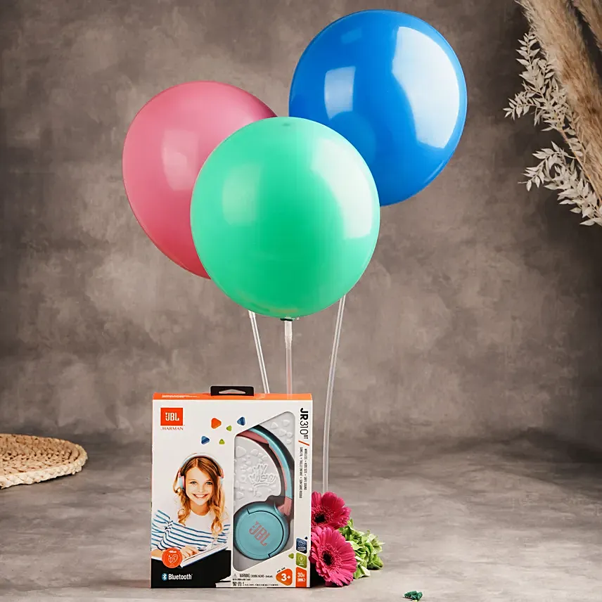 JBL Kids Bluetooth Headphone Gift with Balloons N Flowers: Thank You Flowers