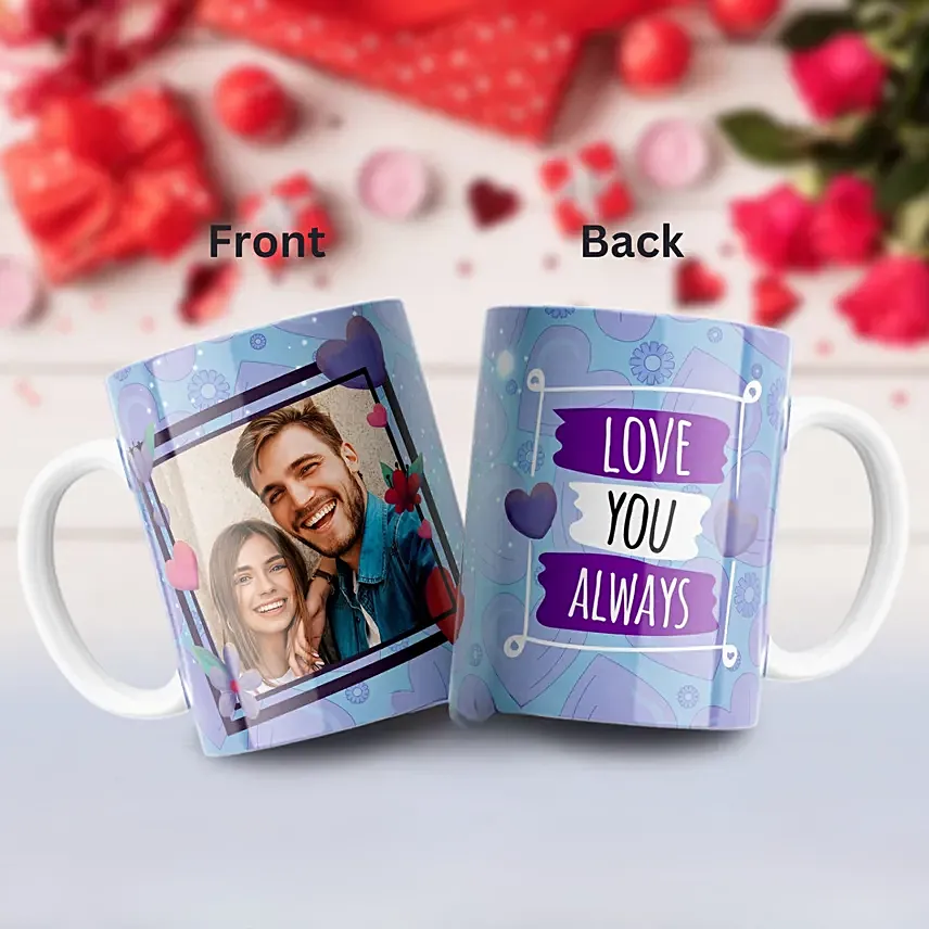 Love You Always Mug: Personalised Anniversary Gifts 