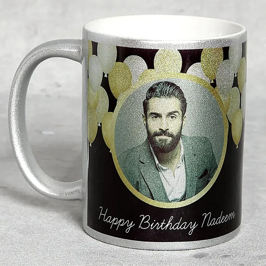 Personalised Silver Birthday Mug: Personalized Mugs Dubai