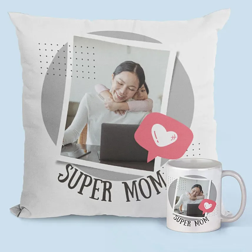 Super Mom Combo: Personalised Cushions 