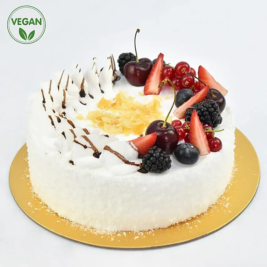 White Chocolate Vegan Cake: 