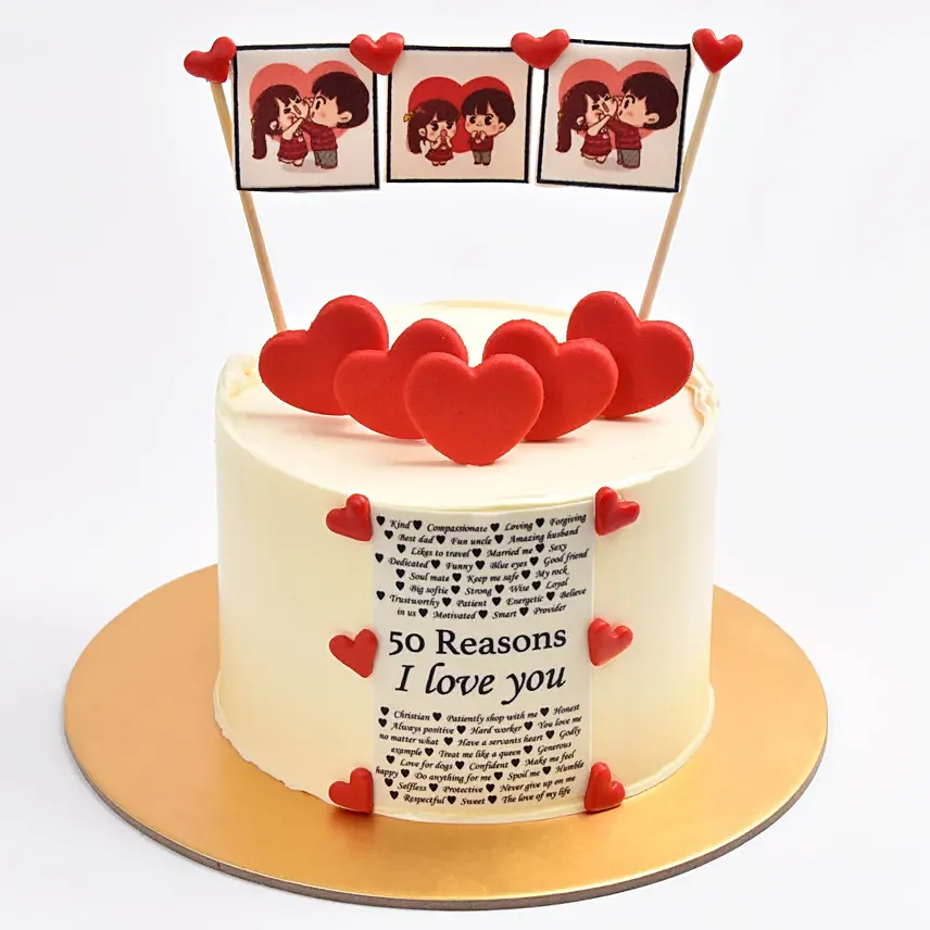 50 Reason To Love You Cake: Cake Delivery in Fujairah