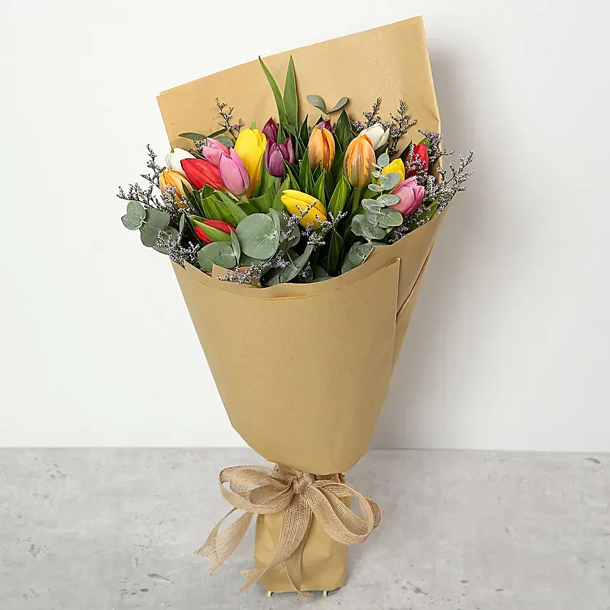 Beautiful Tulips Bouquet: 