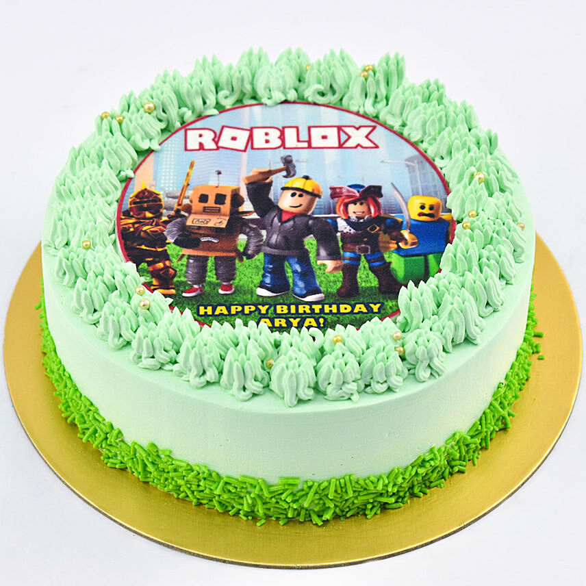 Birthday Celebration Roblox Cake: Gifts on Sale