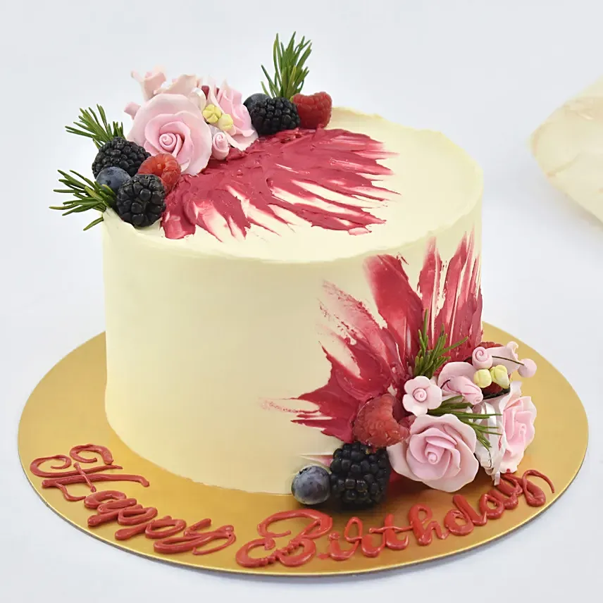 Birthday Surprise Designer Cake: Fudge Cakes