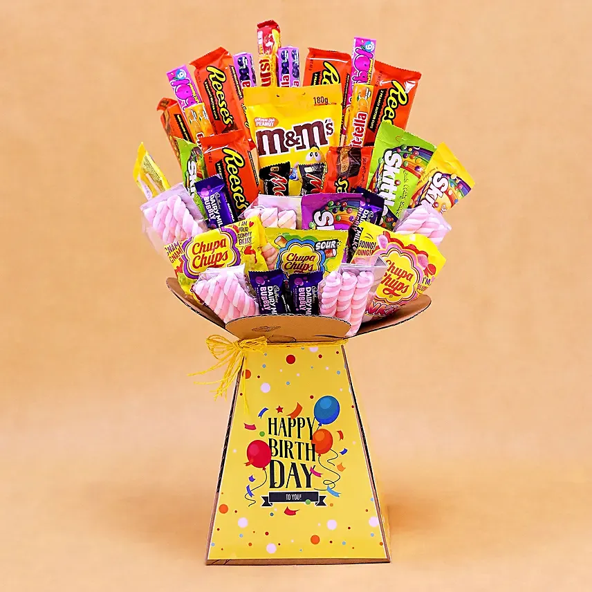 Colorful Birthday Wishes Treats Box: Joyful Birthday Gifts for Kids