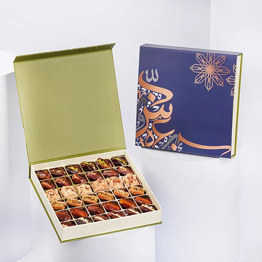 Filled Dates and Baklava Large Box: Ramadan Desserts