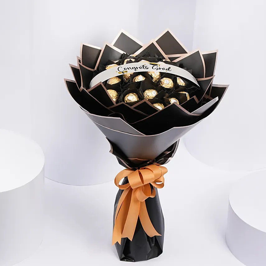 Rochers Graduation Bouquet: Ferrero Rocher Chocolates