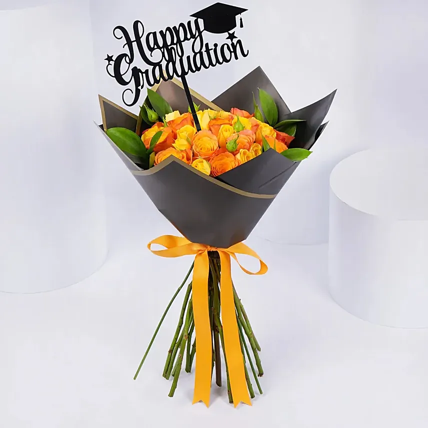 Colorful Roses Bouquet Graduation Day: Graduation Gifts