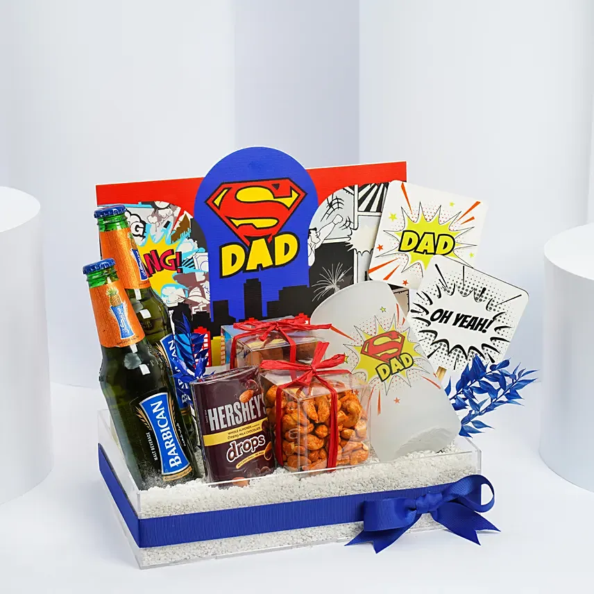 Hamper For My Dad The Superhero: Fathers Day Gift Hampers