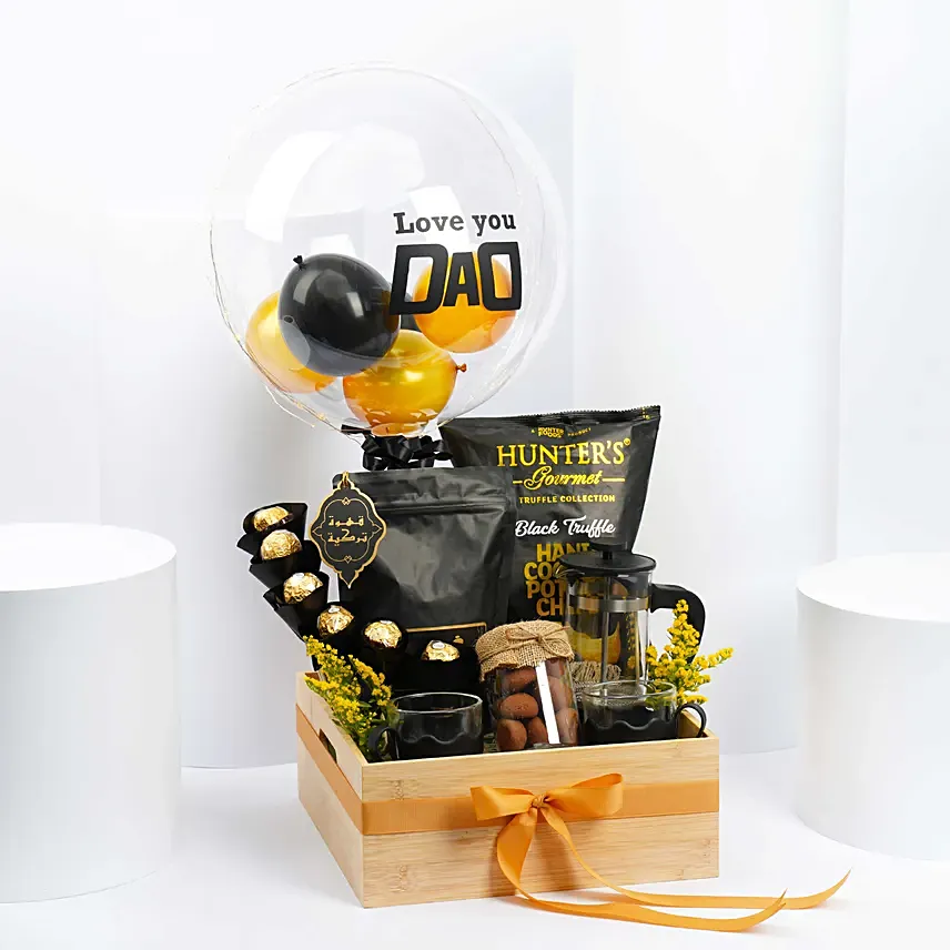 Coffee And Nibbles Hamper For Dad: Fathers Day Gift Hampers