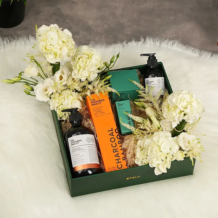 Beard N Body Care Groomed Man with Flowers: The Groomed Man Co Gifts