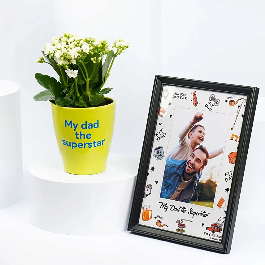 Love You Dad Kalanchoe Plant And Frame: Fathers Day Plants