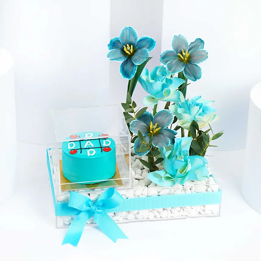 Coolest Dad Flower Combo: Fathers Day Flowers & Cakes