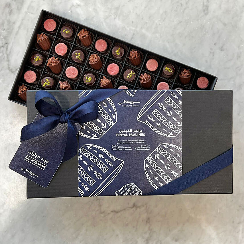 Finyal Pralines Box of 50: Mirzam Chocolates