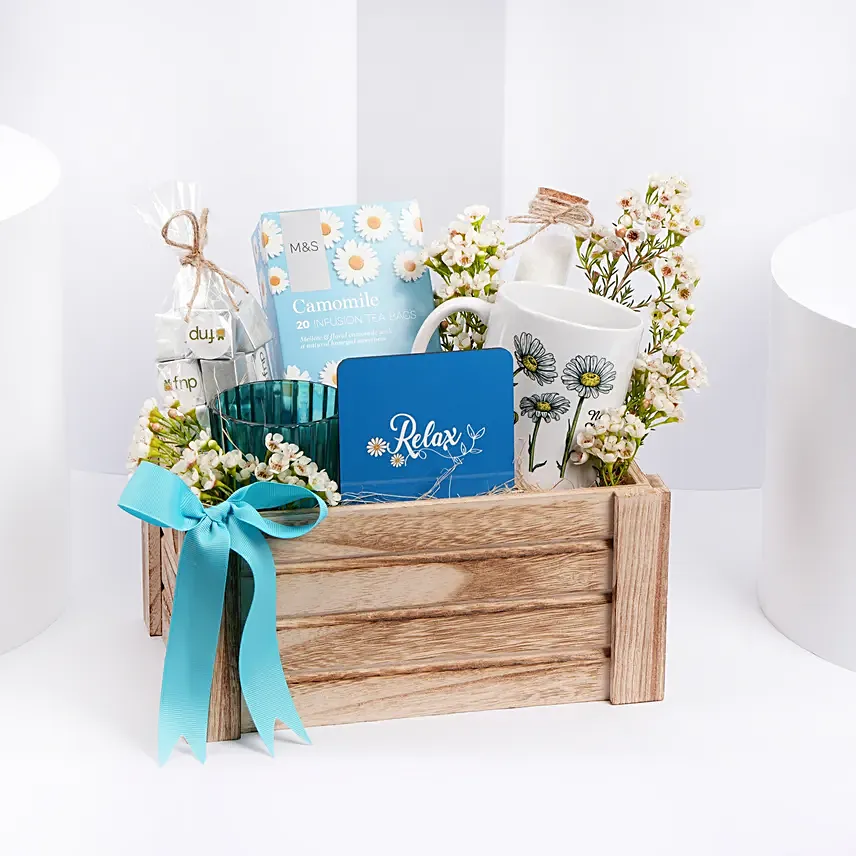 Relax and Welcome New Beginnings Gift Box: Baby Shower Gifts 
