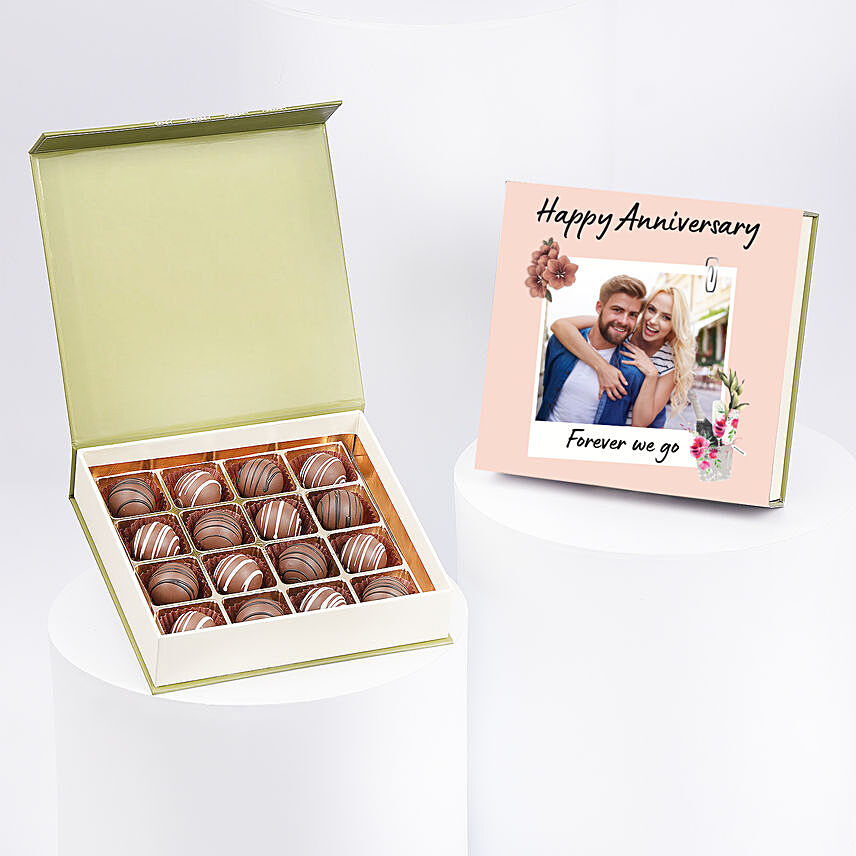 Anniversary Personalised Nuts Chocolate Box:  Personalised Chocolates