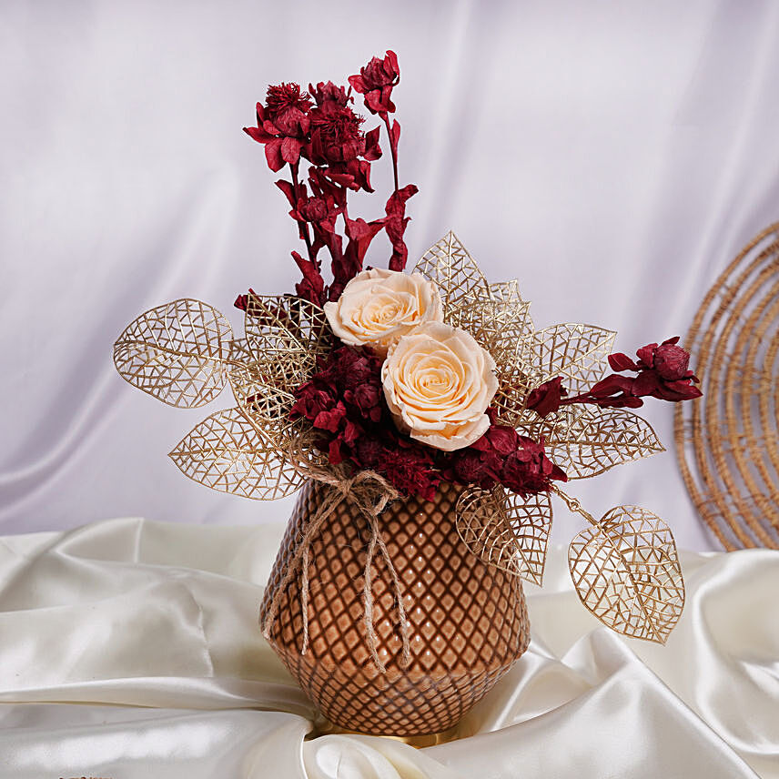 Dusk Forever Flowers Arrangement: Dried Flower Bouquet