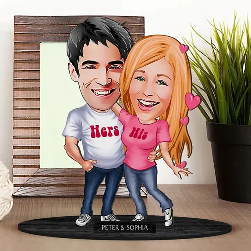 Custom Couple Caricature for Him and Her: Best Gifts for Girlfriend