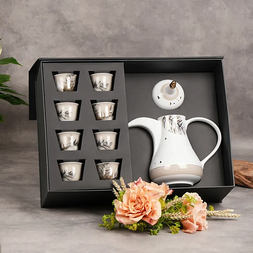 Dallah N Coffee Cup Gift Set By Silsal: 