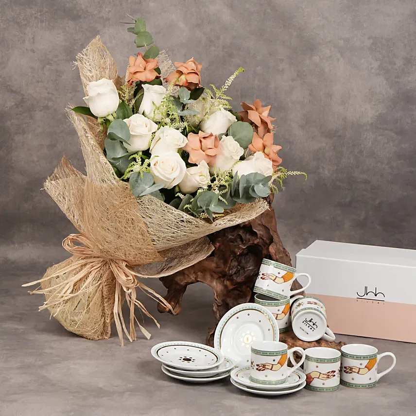 بكج هدايا من صلصال طقم فناجين اسبريسو: Silsal Gifts