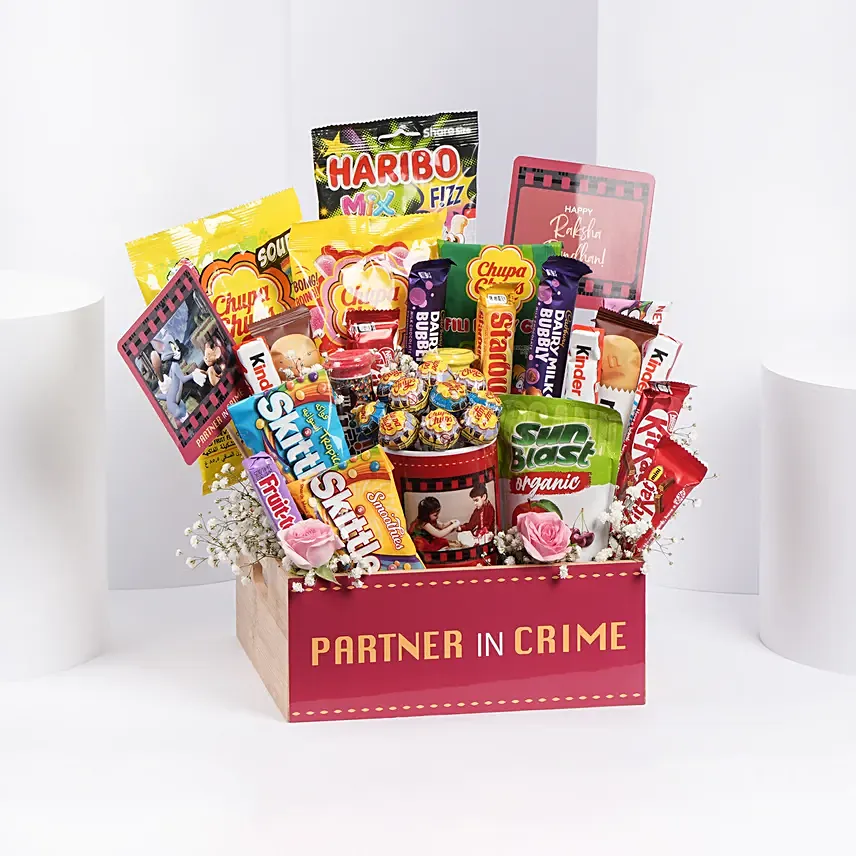 Hamper of Happiness N Joy: Rakhi Gift Hampers For Brother