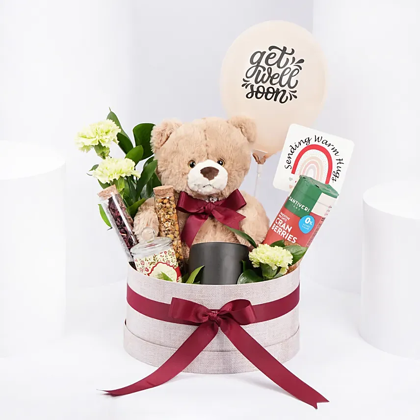 Teddys Well Wishes Hamper: Tea and Coffee Gift Hampers