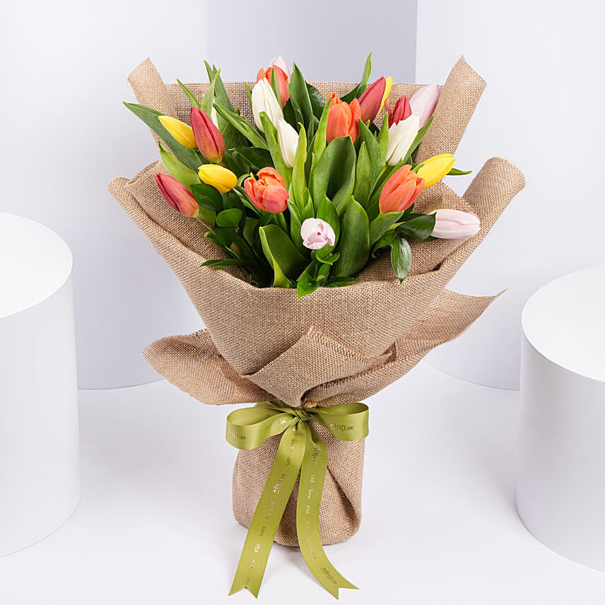 Beautiful Tulips Bouquet: Birthday Flower Bouquets