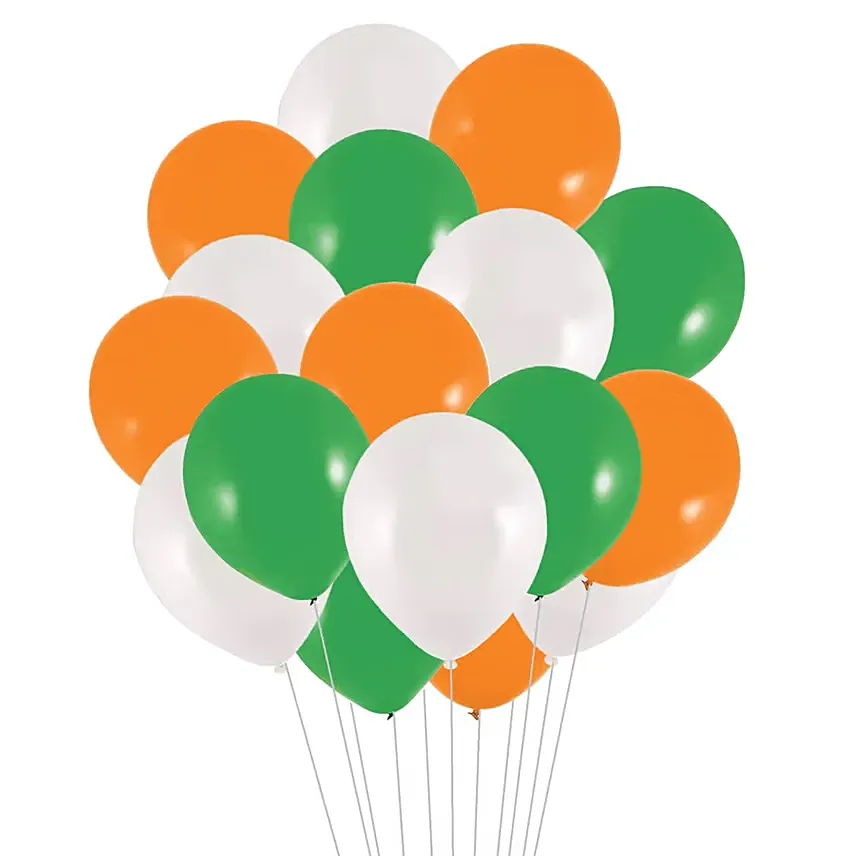 Indian Flag Balloon Set Of 21: 