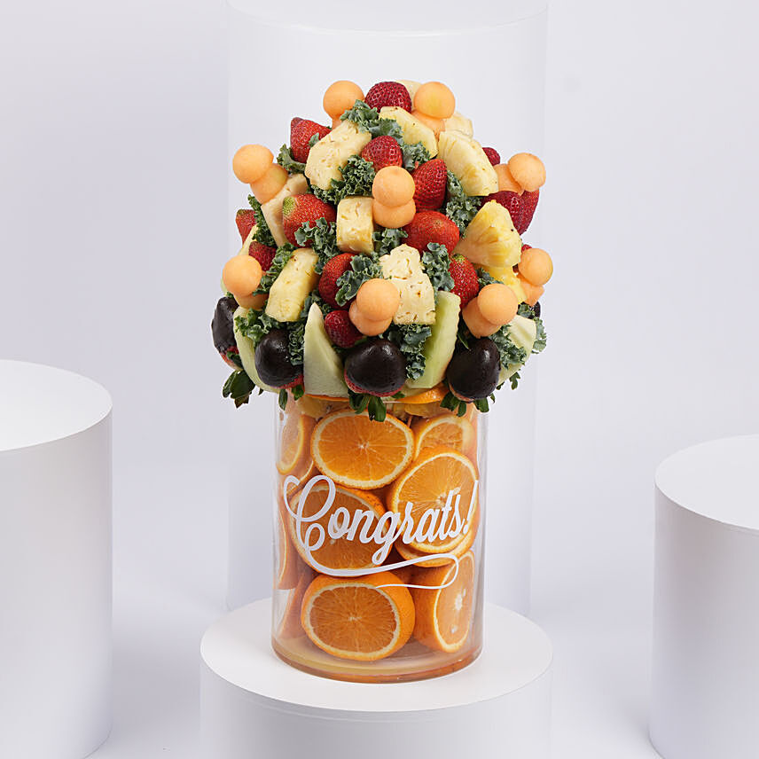 The Congratulations Fruit Bouquet: Food Gifts 