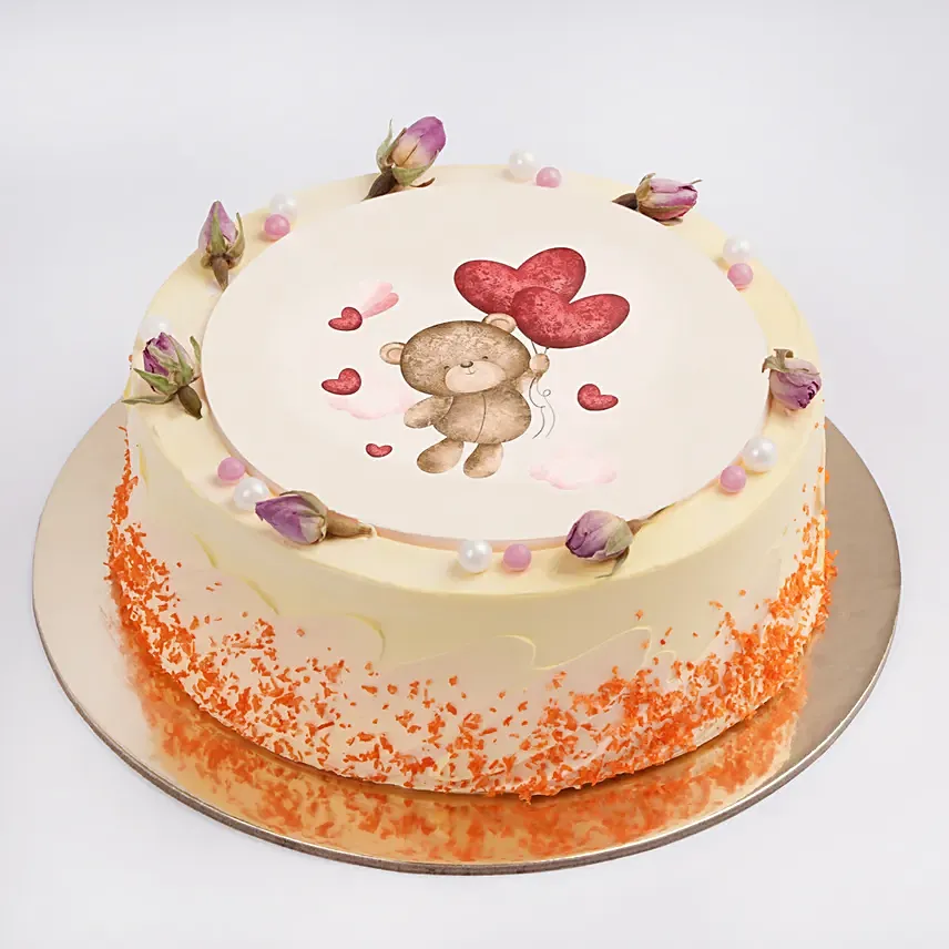 Blushing Romance Cake: Wedding Anniversary Cake