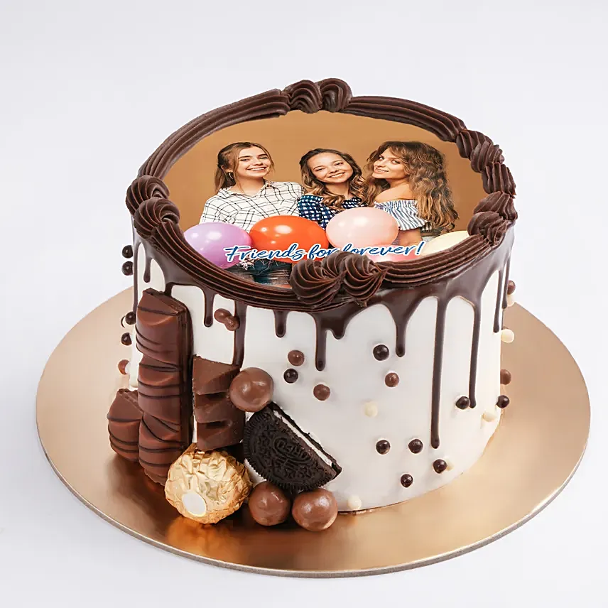 Choco Lava Luxe Photo Cake: Capture Memories: Personalized Photo Cakes