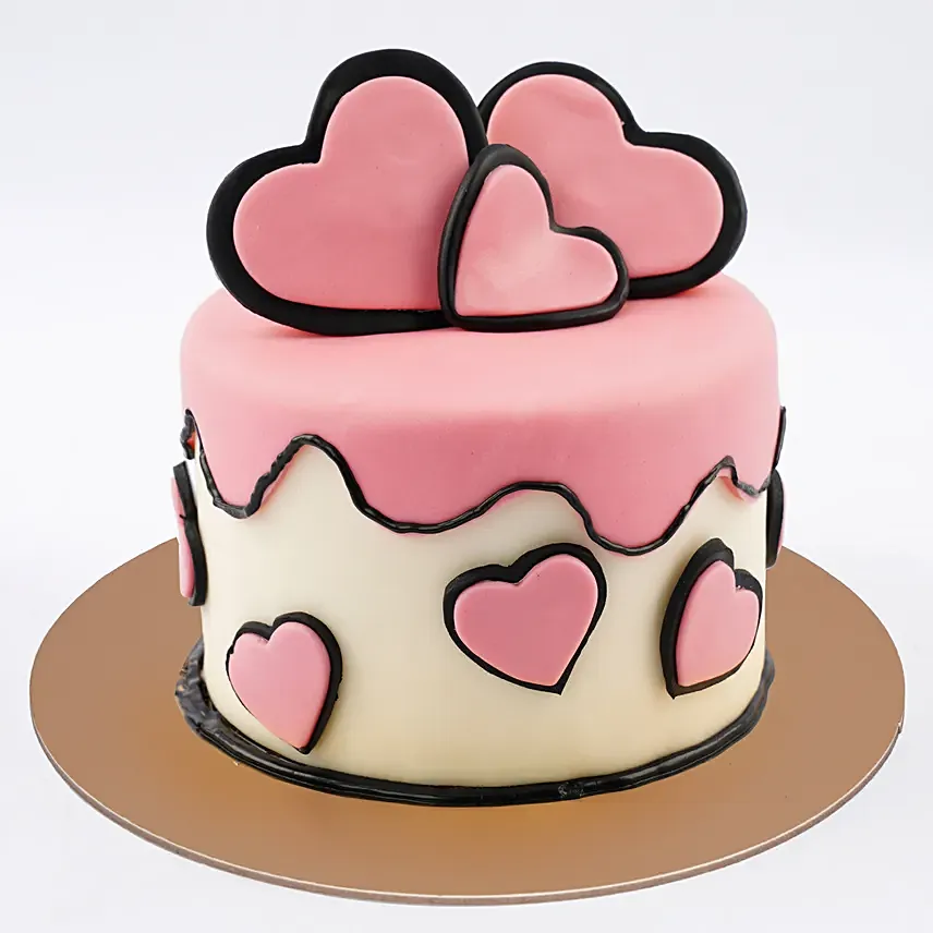 Pink Breeze Celebration Cake: 1 year birthday cake