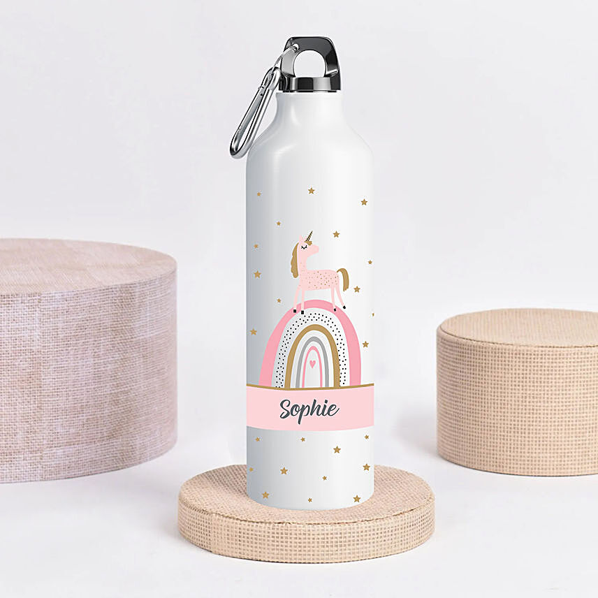 Unicorn personalised bottle: Back to School Gifts