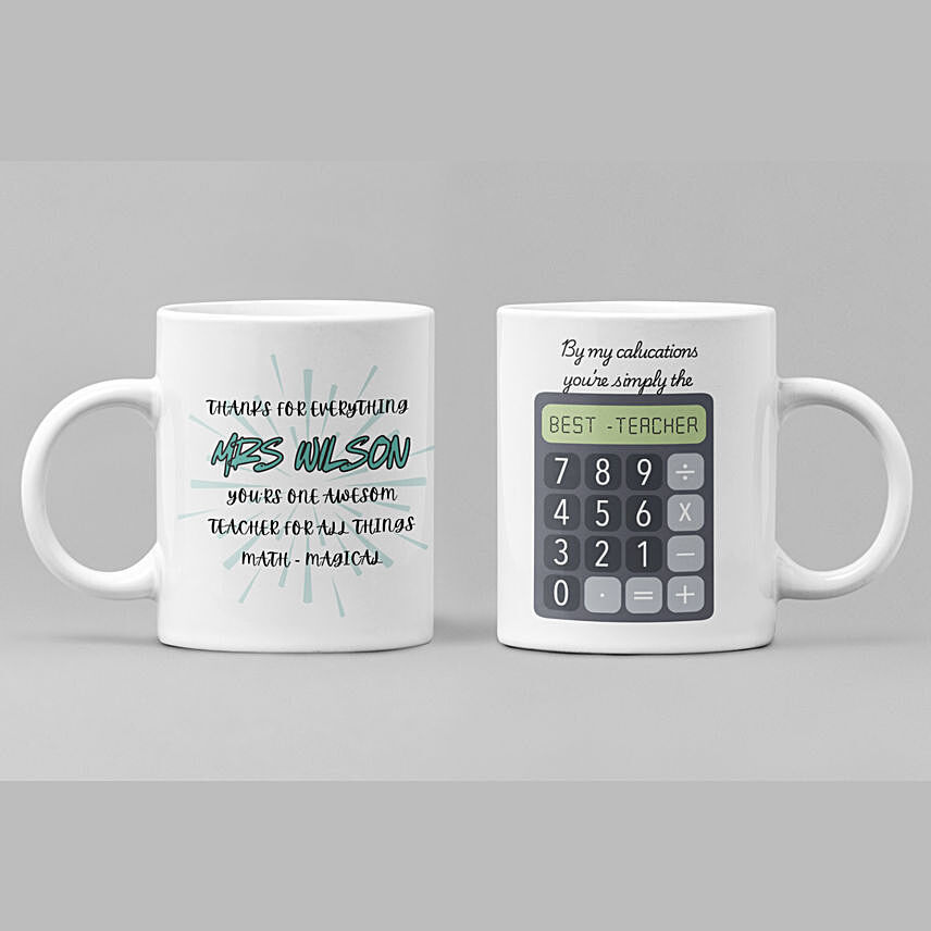 Maths Teacher Mug: Teachers Day Gifts Ideas