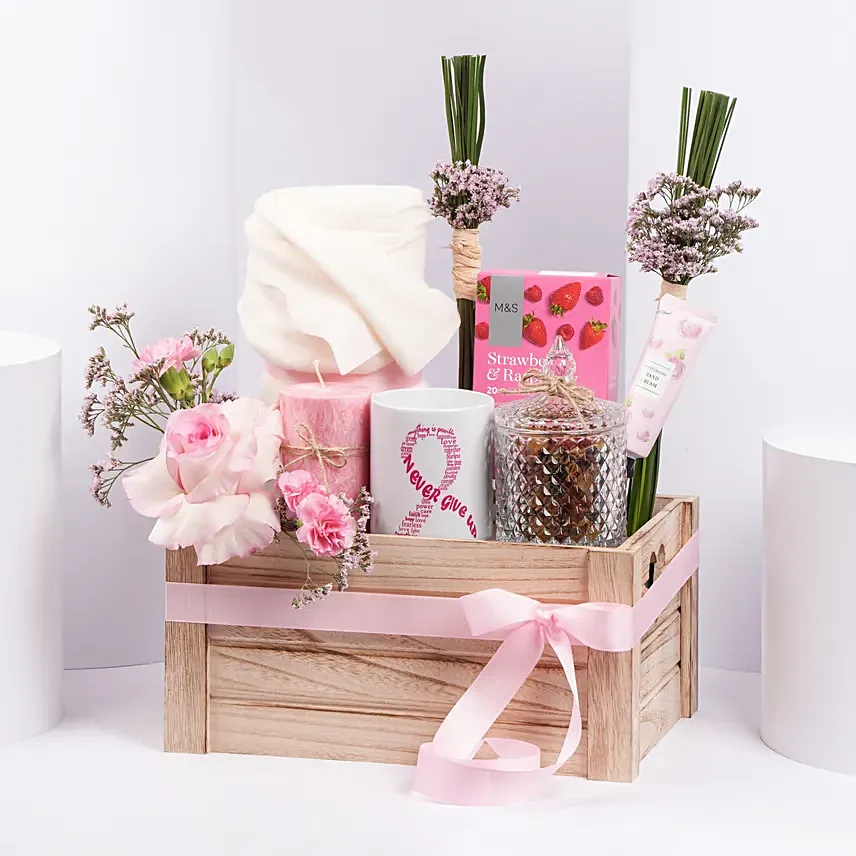 Serenity In Pink: Tea and Coffee Gift Hampers