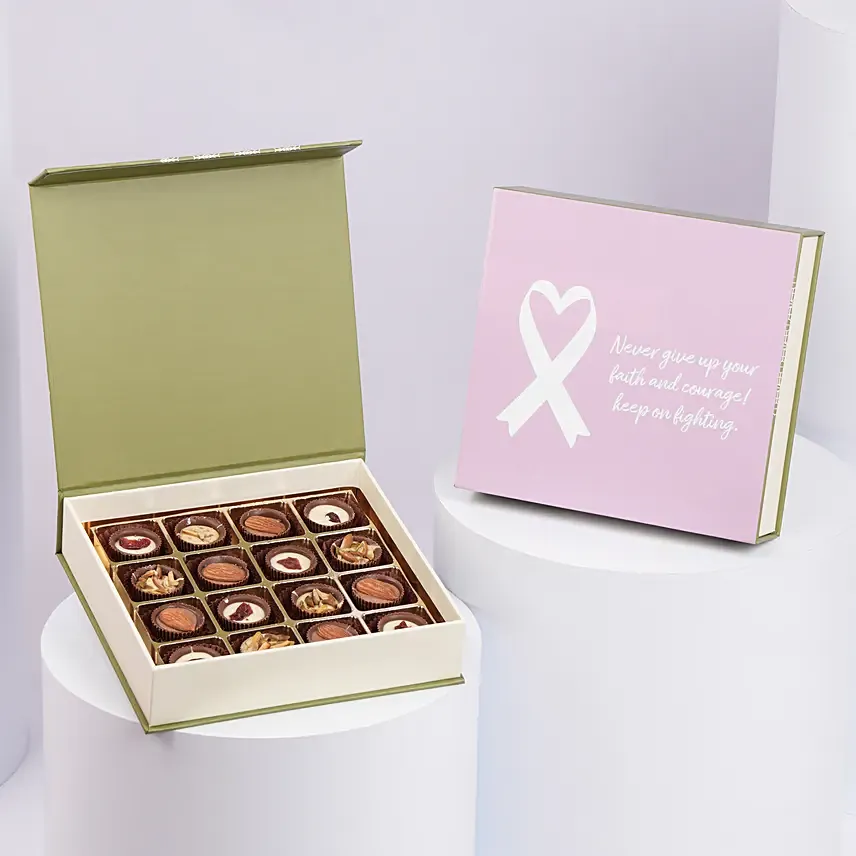 Courage N Comfort Chocolate Box: Breast Cancer Gifts