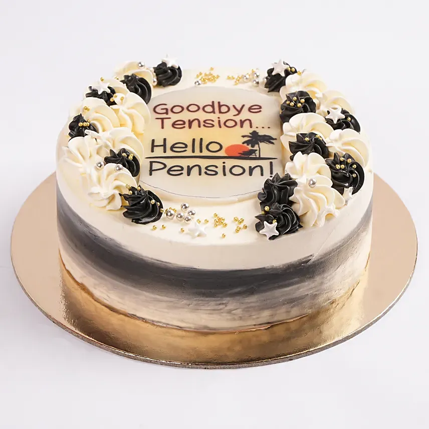 Pension Paradise Cake: Retirement Gifts