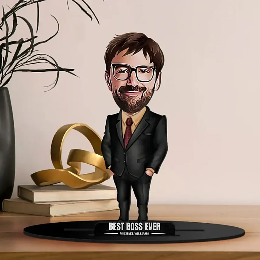 Personalized Best Boss Caricature: 