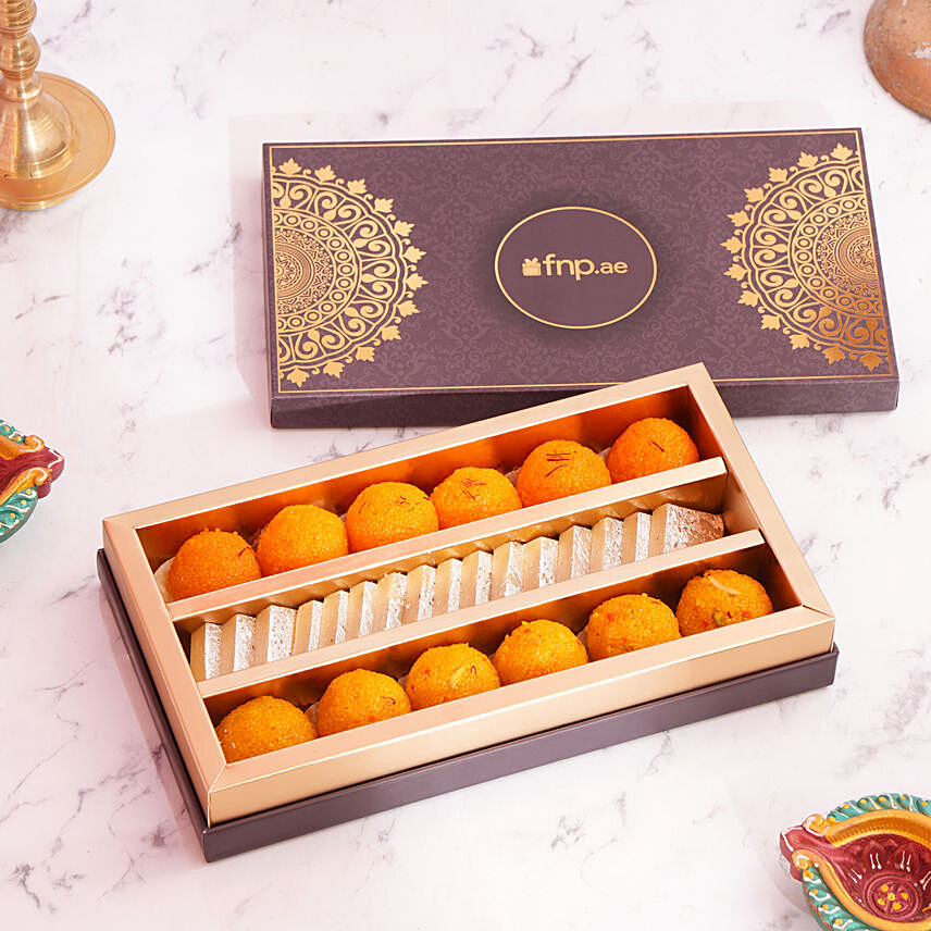 Kesar laddoo Kaju Mix: Diwali Gift Ideas