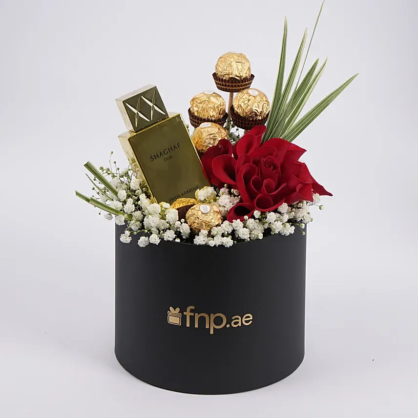 Shaghaf Oud Perfume With Flowers and Chocolates: Swiss Arabian Perfumes