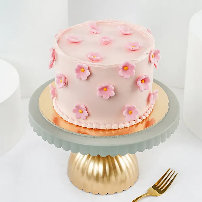 Pink Blossom Delight Cake: 